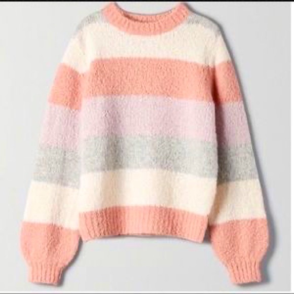 Sunday Best Sweaters - Sunday Best Size S Striped Sweater -EUC 36% alpaca